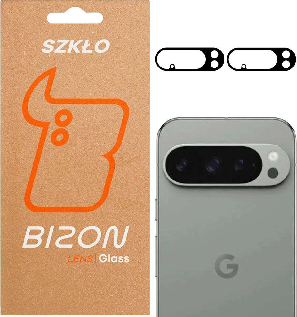 Gehärtetes Glas für die Kamera für Pixel 10 Pro, Bizon Glass Lens, 2 Stück