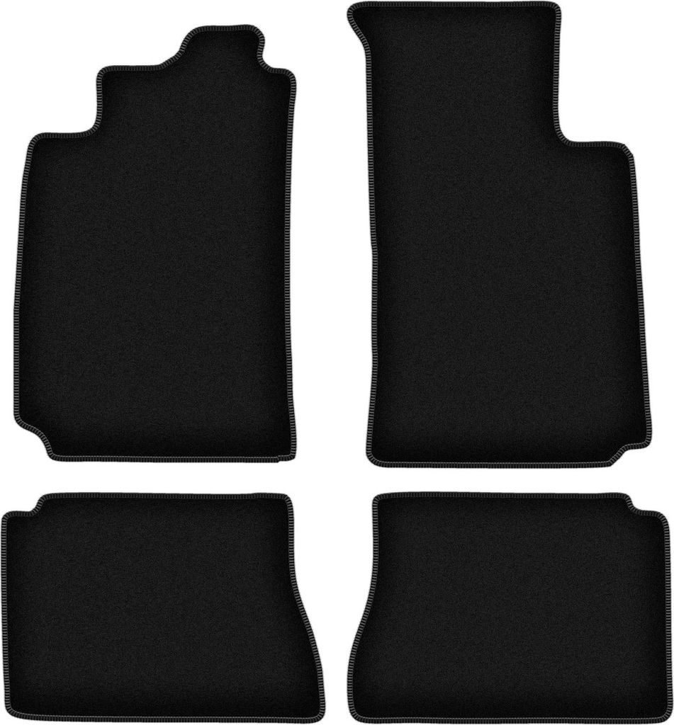 Wielganizator Velours-Autoteppiche – passend für Renault Megane I (Limousine, Klassiker, Schrägheck, Grandtour, Kombi, Bj. 1995-2002) – schw...