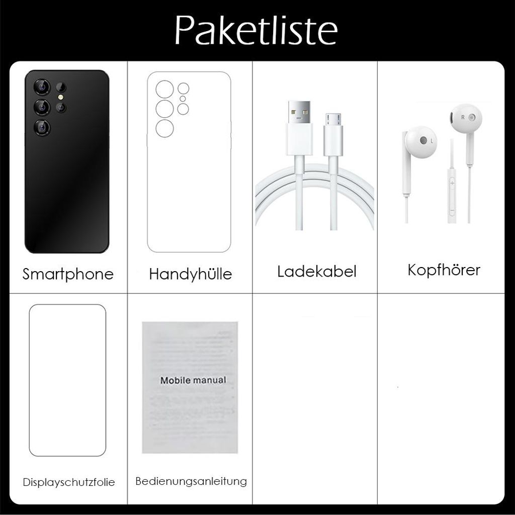 Smartphones, 5.0-Zoll-Bildschirm，Dual-Kameras, Produktbild 