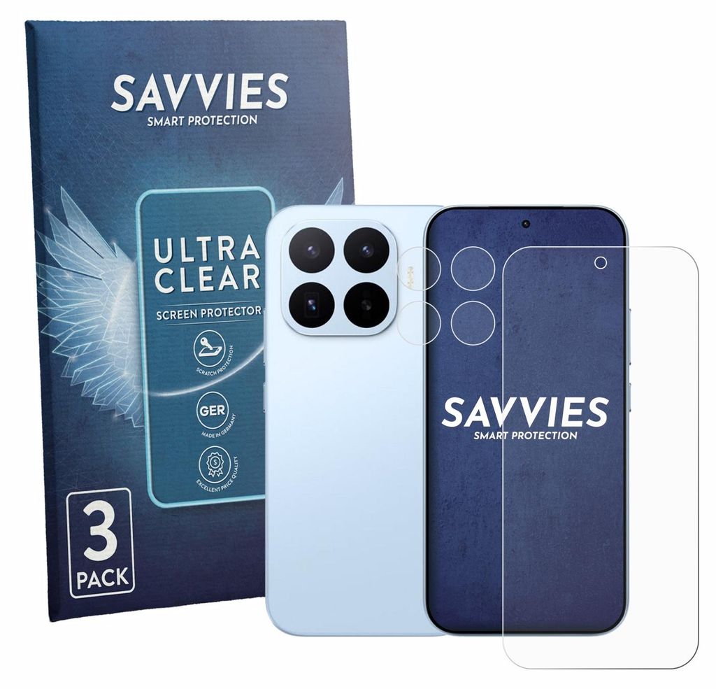 6x Für Xiaomi 17T (Display+Kamera) Schutzfolie Savvies Produktbild 