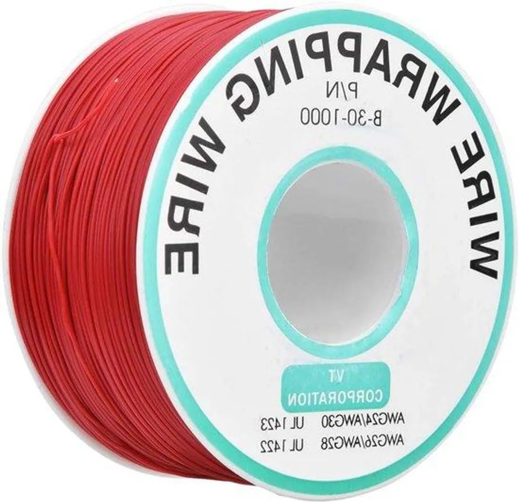 Câble de réparation pour circuits imprimés 30 AWG rouge en bobine 300m