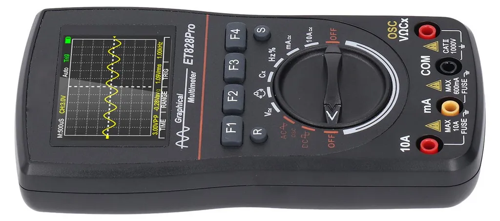 Oscilloscope multimètre numérique 50 Msps haute vitesse écran couleur