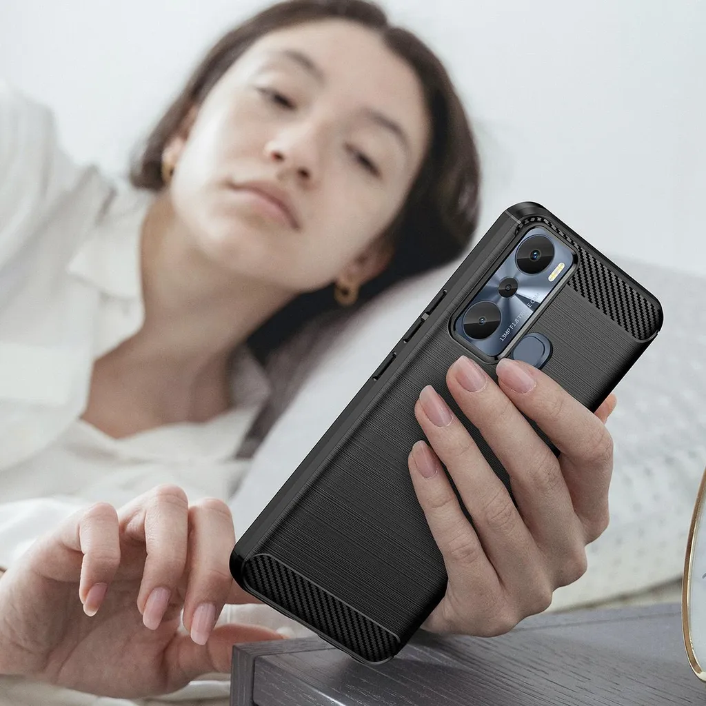 Custodia KARBON Infinix Hot 20i Nero - Protezione Blindata Anti-Urto - 7