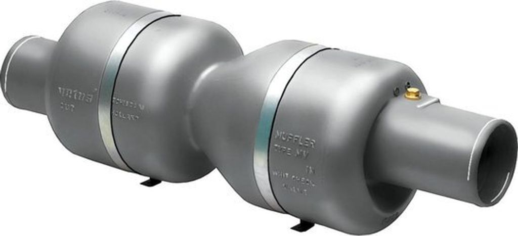 VETUS MV125 Auspuffschalldämpfer Ø125mm für schnelle Schiffe