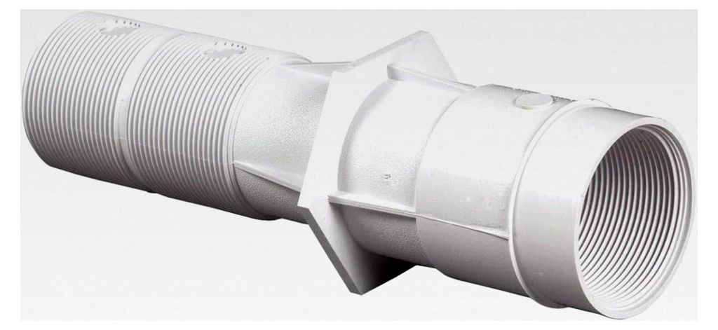 Wanddurchführung für Pool Beton – 25 cm – Weiß