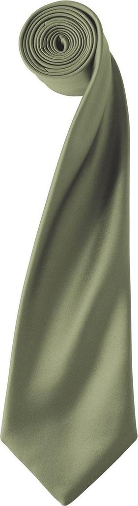 Premier - "Colours" Krawatte für Herren/Damen Uni PC6853 (Einheitsgröße) (Oliv)