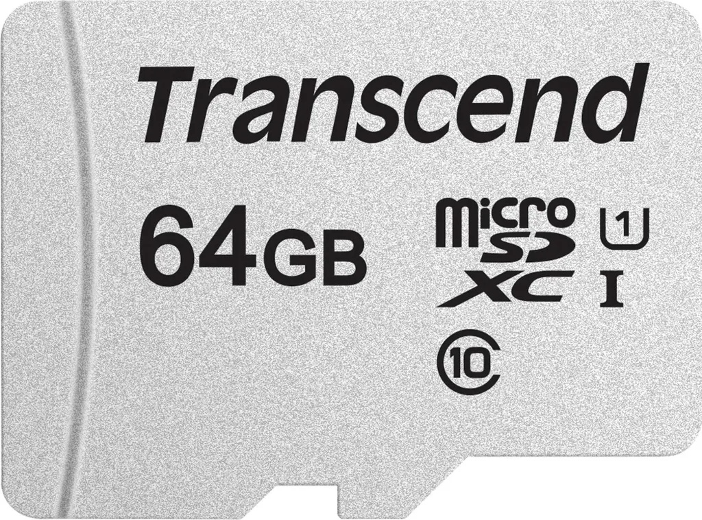 Memoria microSDXC 64GB Transcend 300S UHS-I U1 Classe 10 A1