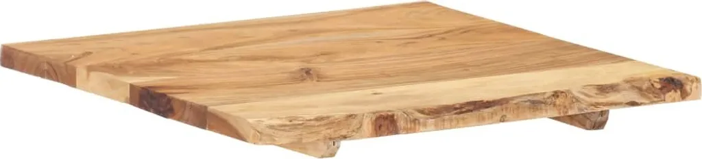 Plateau de lavabo bois acacia massif durable et résistant 58x52x2,5 cm - 15