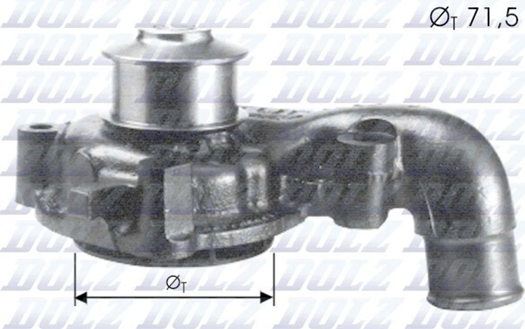 DOLZ Kühlmittelpumpe Wasserpumpe für FORD Fiesta Mk4 Schrägheck (JAS, JBS) F165