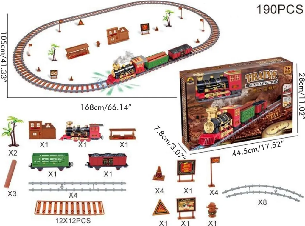 Grand Circuit de Train Électrique pour enfants : le cadeau de Noël idéal