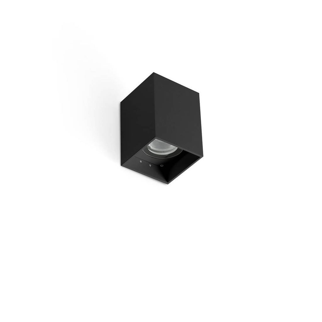 KOV 1L Quadratische schwarze Wandleuchte 2700K 23° 71792-222