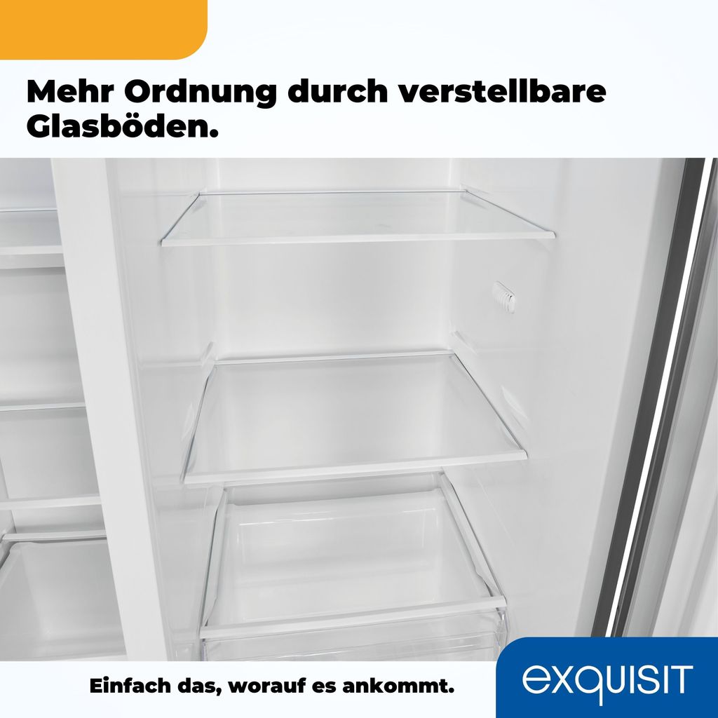 Exquisit Side by Side SBS520-CF-040E inoxlook | 513 l Produktbild 7