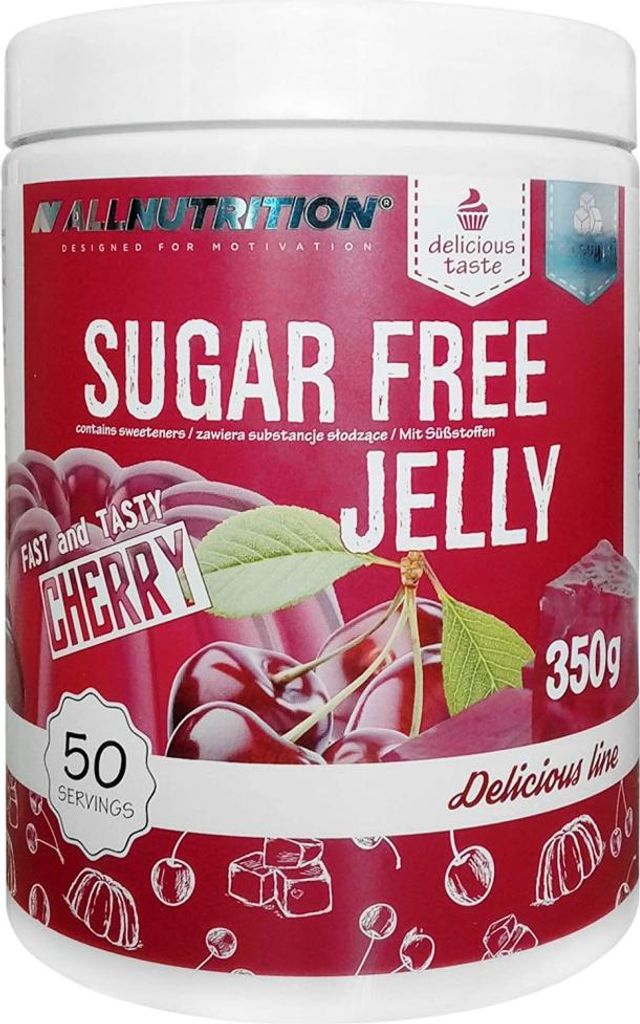 ALLNUTRITION Sugar Free Jelly 350g Kirsche Zuckerfreie Produktbild 