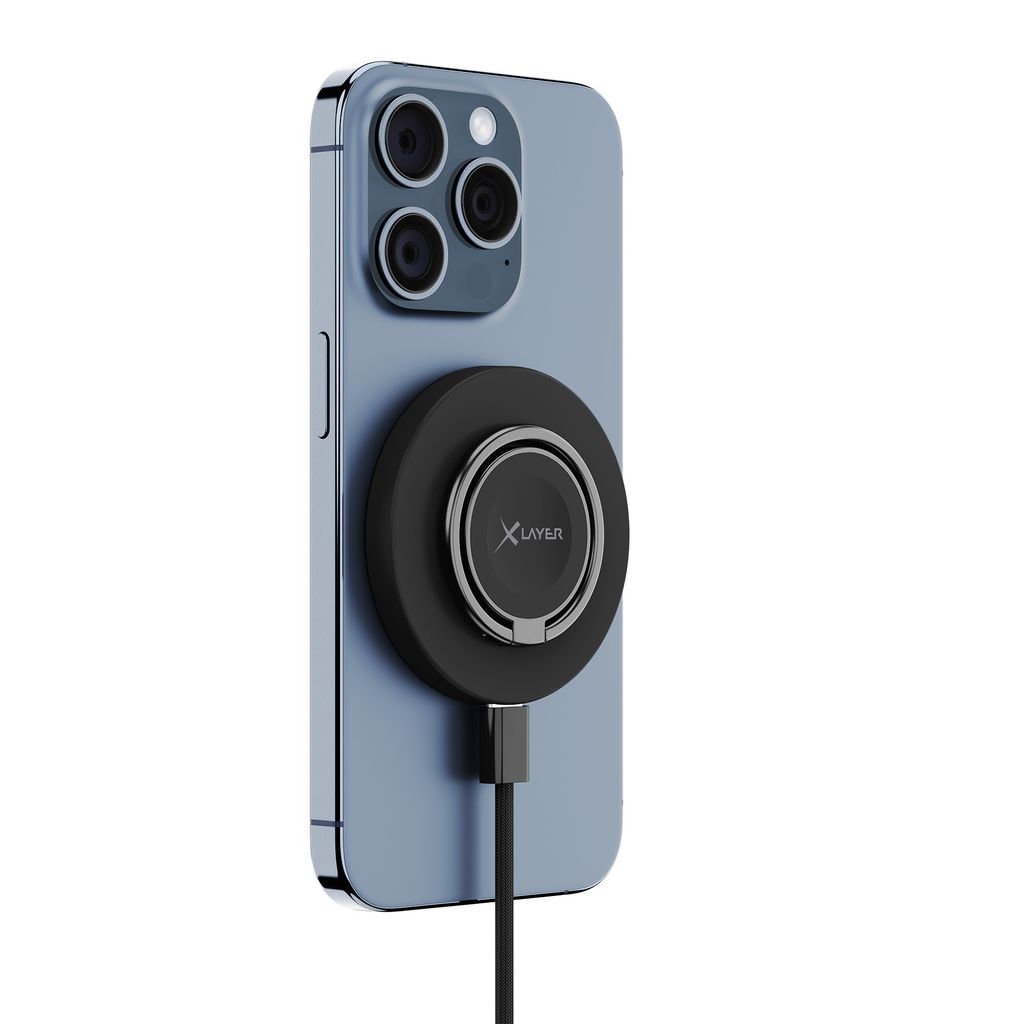XLayer MagFix Pro 3 In 1 Wireless Charger 15W Black Image du produit 