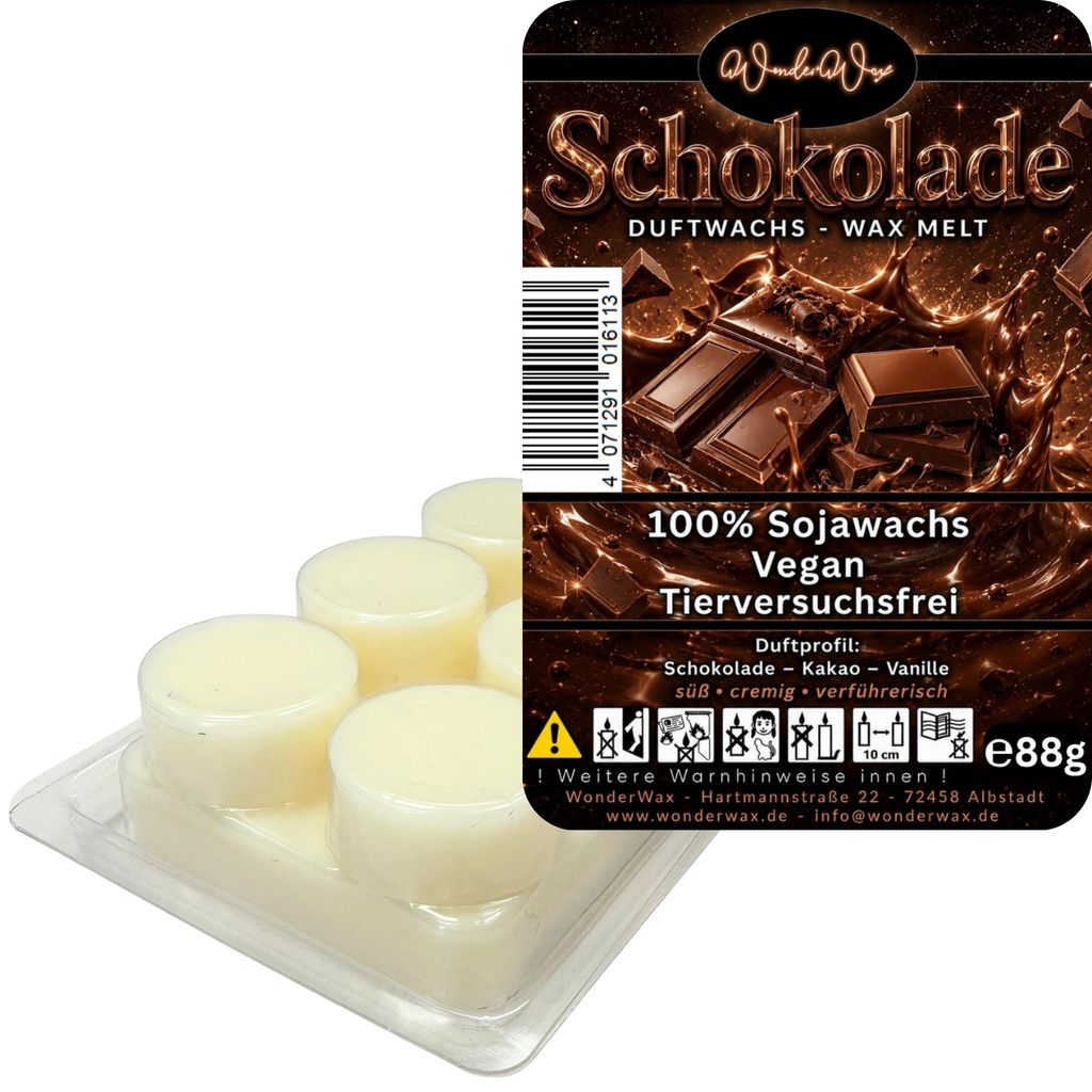 WonderWax Duftwachs Wax Melts für Duftlampe, 6 Kreise Duftmelt Wachsmelt Sojawachs Duftwachs Würfel für Raumdüfte, Wachs Duftöl Winter Indoor ...