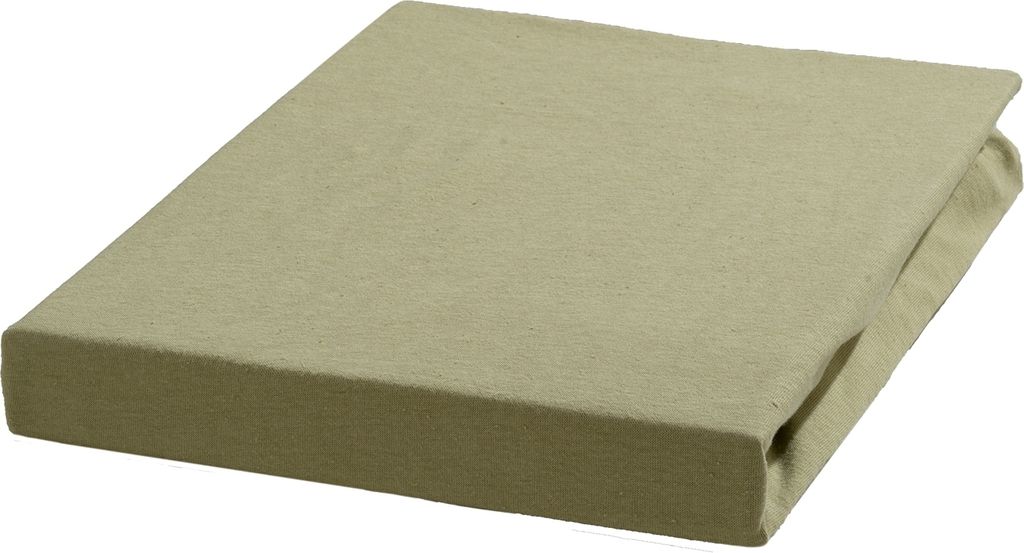 Spannbettlaken - Grün - Baumwolle - 100 x 200 cm