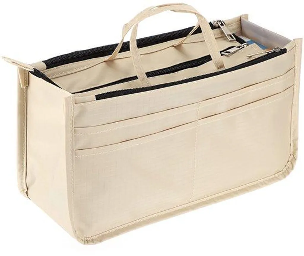 Organiseur de courses extensible beige idéal pour ranger vos affaires