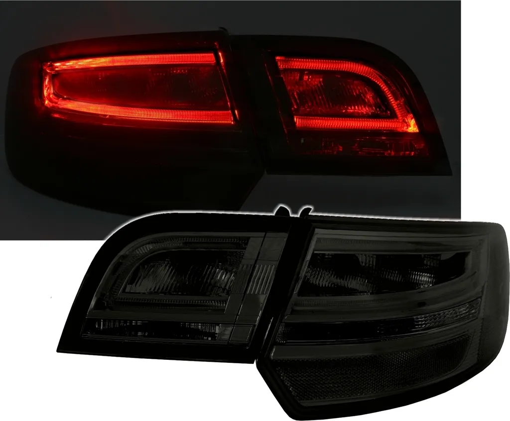 Paire de feux arrière à LED fumés pour Audi A3 8P Sportback Look Phase 2