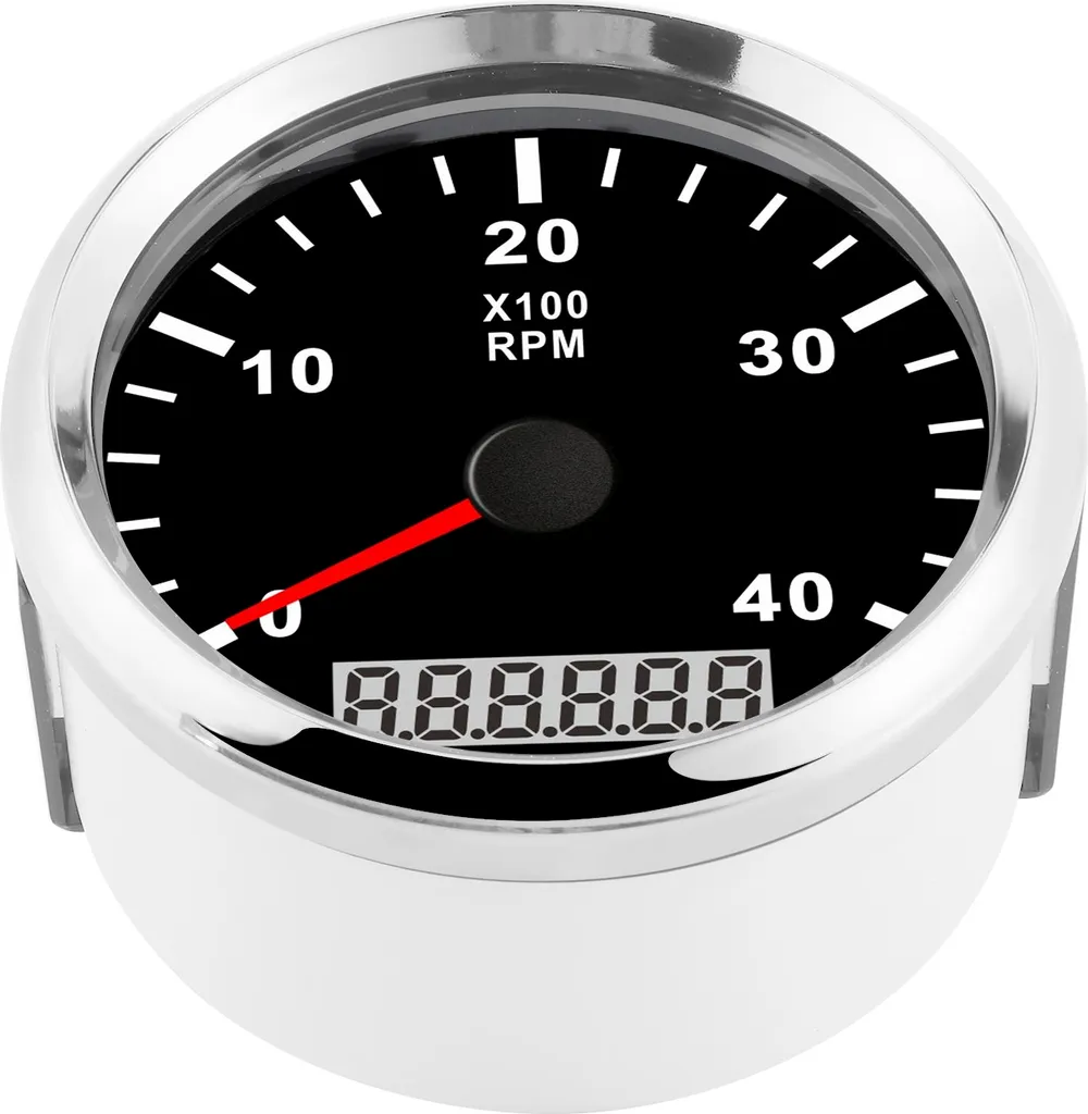 Tachimetro Barca 85mm 4000 RPM LCD - Offerta Professionale Impermeabile IP67