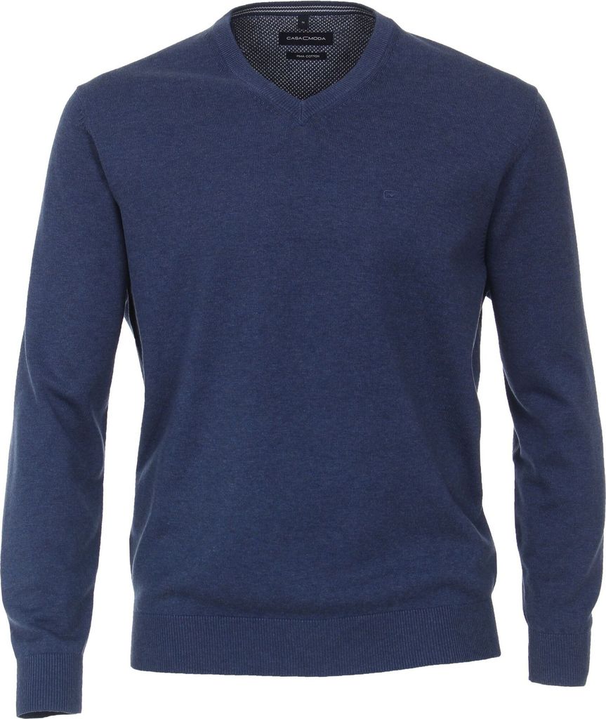 CASA MODA Pullover Pima-Baumwolle V-Neck (004430), Größe: 3XL, Farbe: Blau
