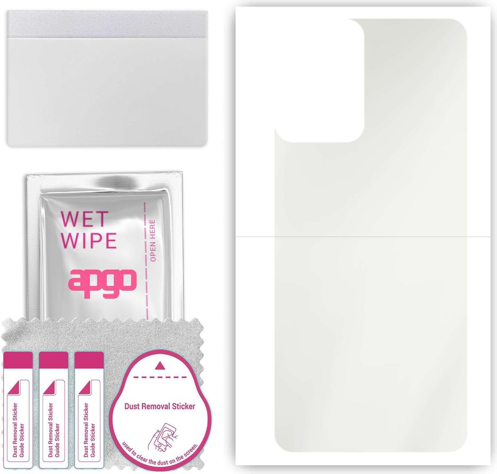 apgo Rückseite Schutzfolie, Matt, kompatibel mit Motorola Moto G04s, Hinten Hydrogel-Displayschutzfolie mit Positionierhilfe, kratzfest, einfache ...