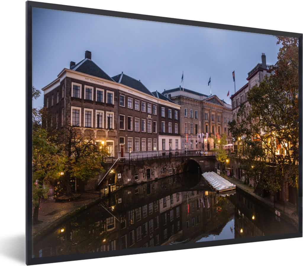 MuchoWow® MuchoWow® Gerahmtes Poster Rathaus - Utrecht - Produktbild 