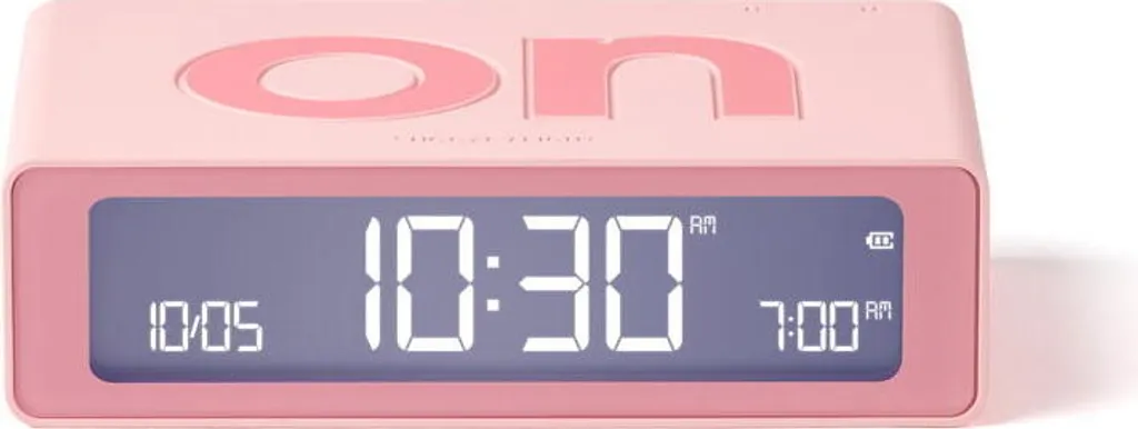 Petit Réveil Numérique de Voyage Lexon Flip Mini Rose Pastel Compact