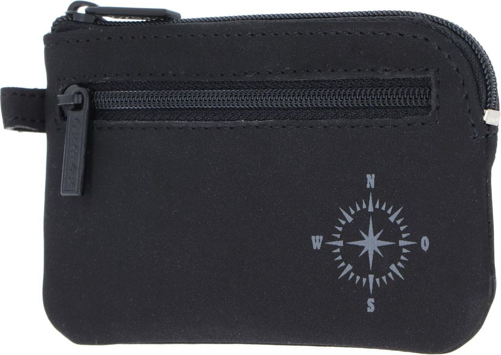 oxmox Schlüsselmäppchen New Cryptan Keyholder Windrose 2.0 Print Grey Black schwarz