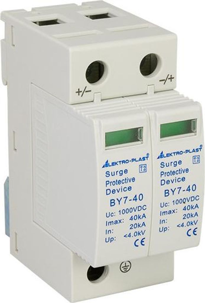 PV svodič přepětí 2P (T2 DC) 1000VDC BY7-40/2-1000 Obrázek produktu 