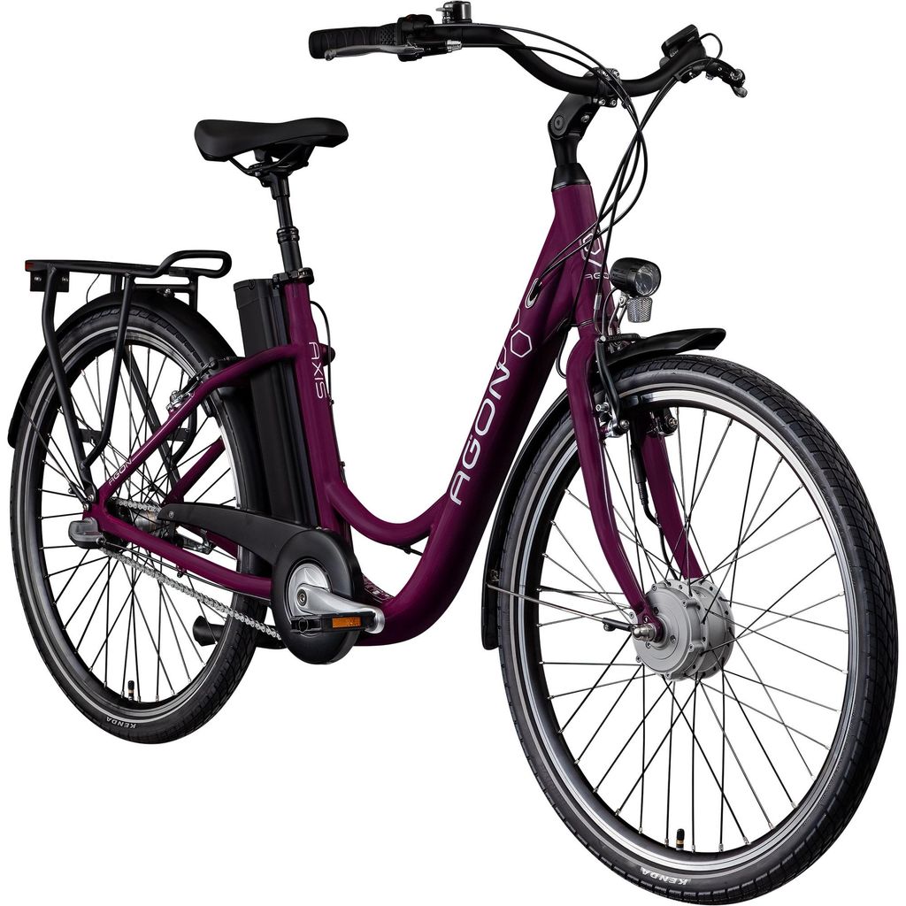 Agon Axis E-Bike 26 Zoll Citybike Damen Herren 140 - 165 cm Produktbild 