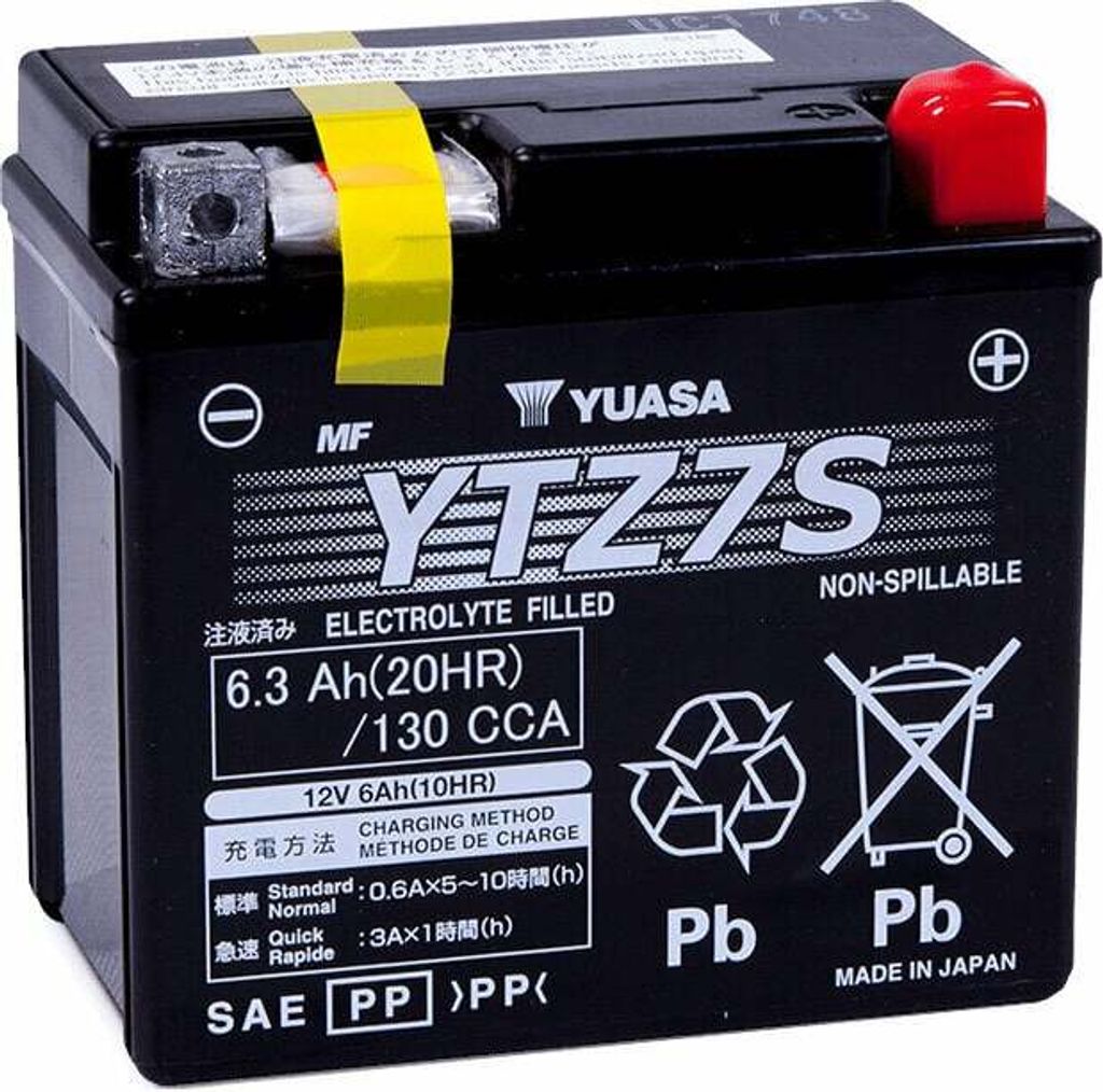 Baterie "YTZ7S" ETN: 507 902 011 Yuasa, MTF, ve Obrázek produktu 