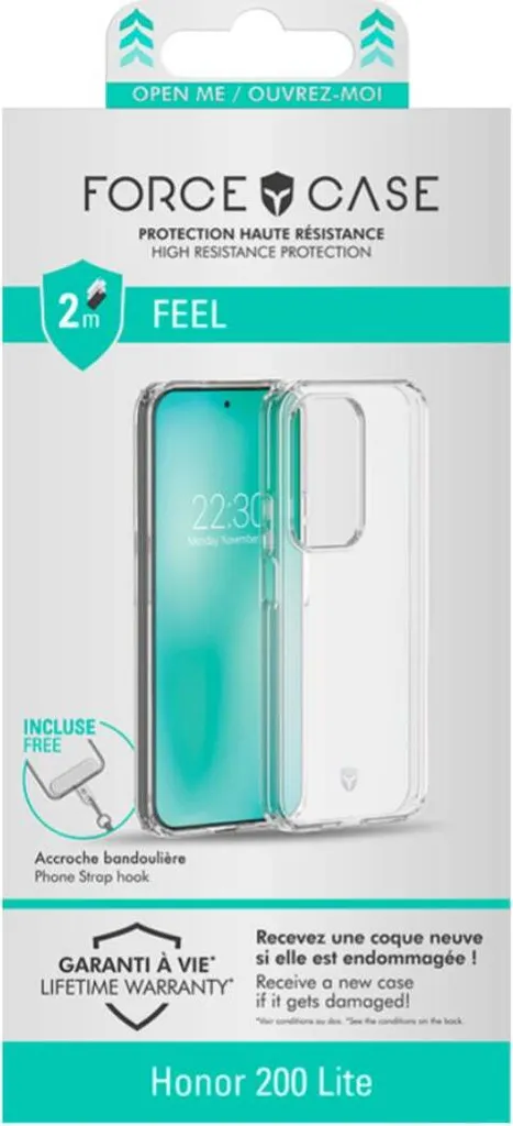 Offerta Custodia Force Case Honor 200 Lite Rinforzata e Trasparente - 2