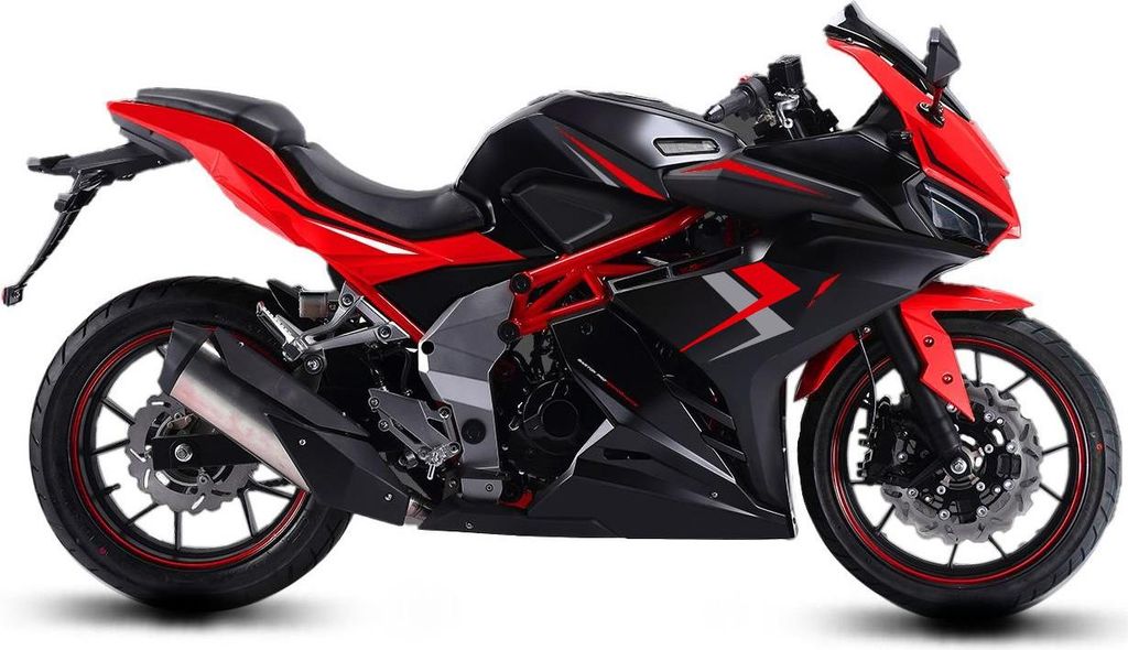 Motorrad Fighter 125 BL-S rot 95 km/h Euro 5+ Schaltmoped Produktbild 