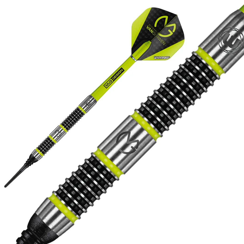 Jeu de Fléchettes de Compétition 20g MVG Aspire Soft Tip en Tungstène - 6