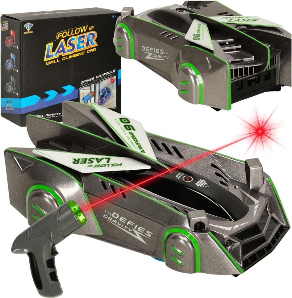 RC auto laserem řízené auto jezdící na zdi na laserově šedé Obrázek produktu 