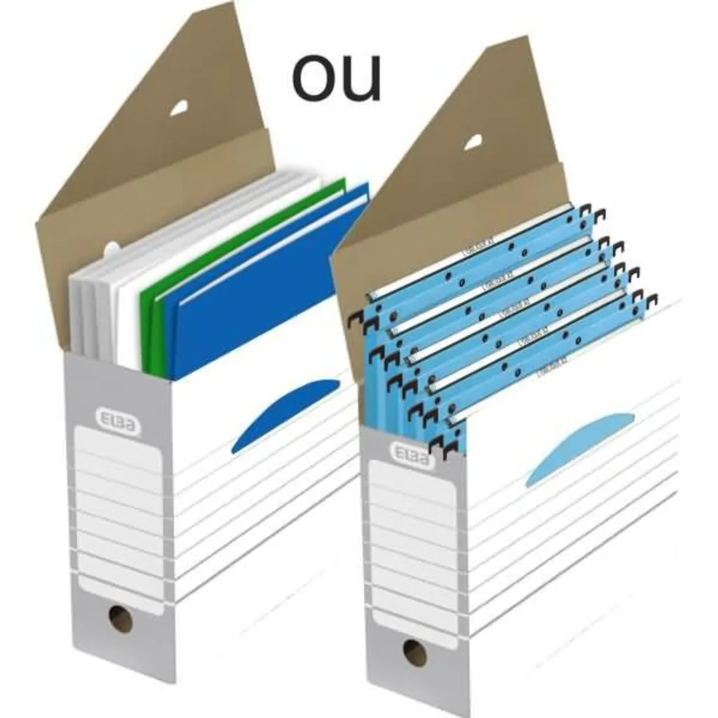 Boîte d'archivage A4 montage rapide pour protéger vos documents - x20
