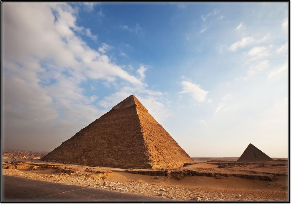 Wallario Wandbild Alte Pyramide in Ägypten, Größe: 70,30 x Produktbild 