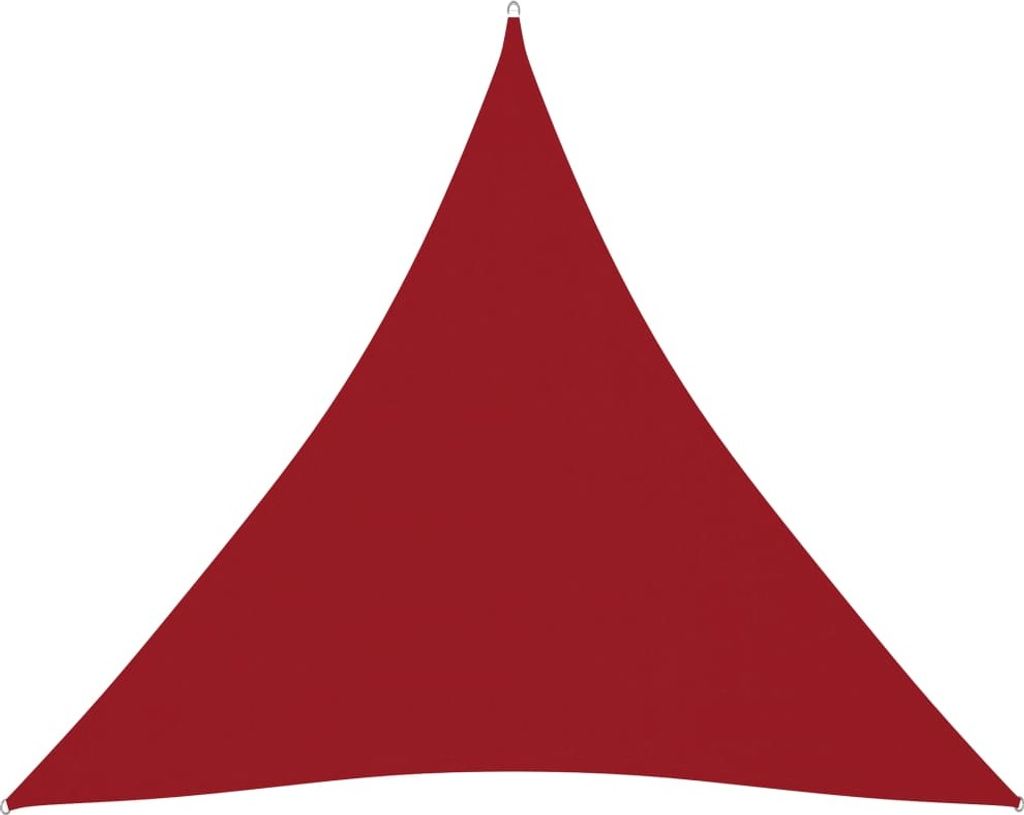 vidaXL Sonnensegel Oxford-Gewebe Dreieckig 6x6x6 m Rot