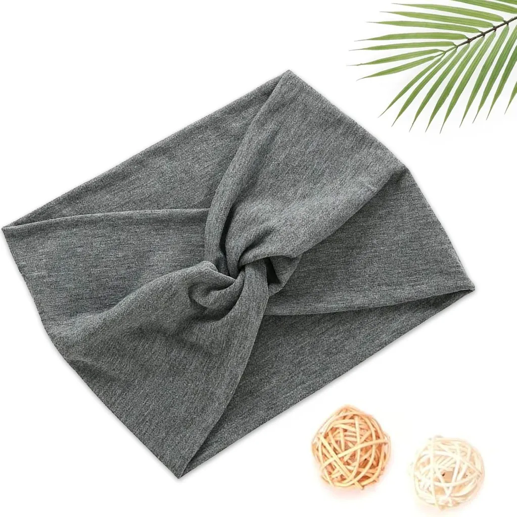 Cerchietto Cotone Grigio Melange - Must-Have Accessori Moda 2026