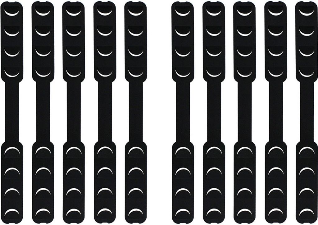 10pcs Verstellbare Gesichtsmaske Ohrhaken Schnalle Erwachsene Kinder Ohrschache -Prävention Fixer-Schwarz