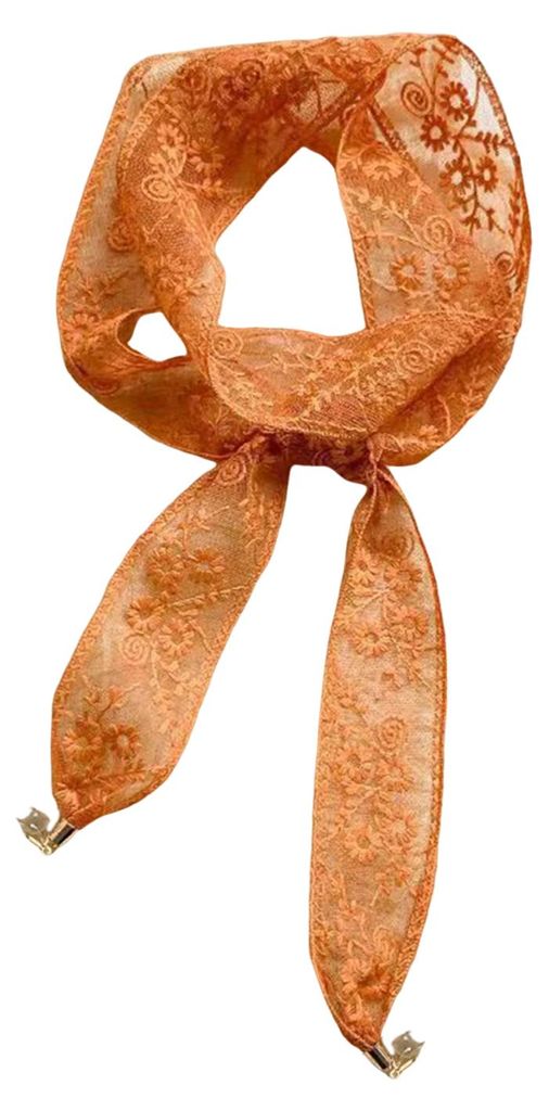 Haargummi mit bestickter Spitze, Blumenmuster, hohlem Haarband mit Perlenanhänger, einfarbigem Design, Haarschmuck