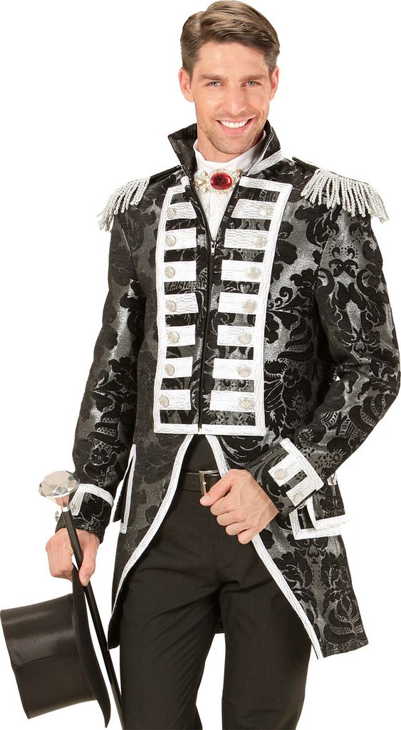 SILBERNER FRACK JACQUARD PARADE für Mann Größe M