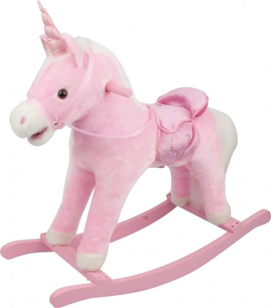 MAC Toys Licorne à Bascule Rose avec Effets Sonores pour Enfant