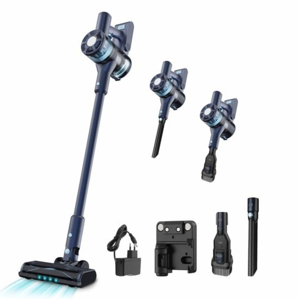 Samako Staubsauger Kabellos CleanDetect Lite 250W - Kabelloser Staubsauger - 2 Aufsätze - Ohne Beutel, mit Akku - Samako