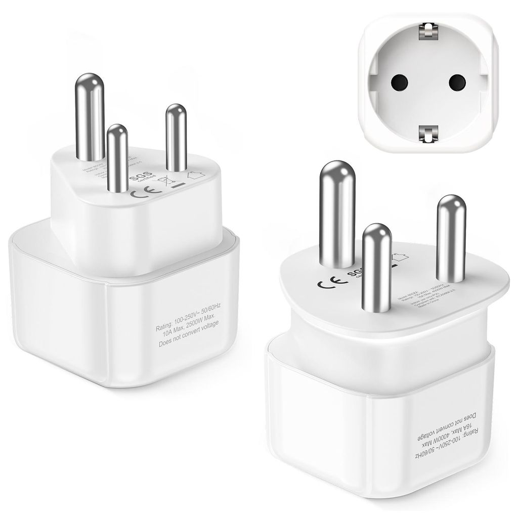 LENCENT Typ D und Typ M Kombi-Reiseadapter für Namibia Produktbild 
