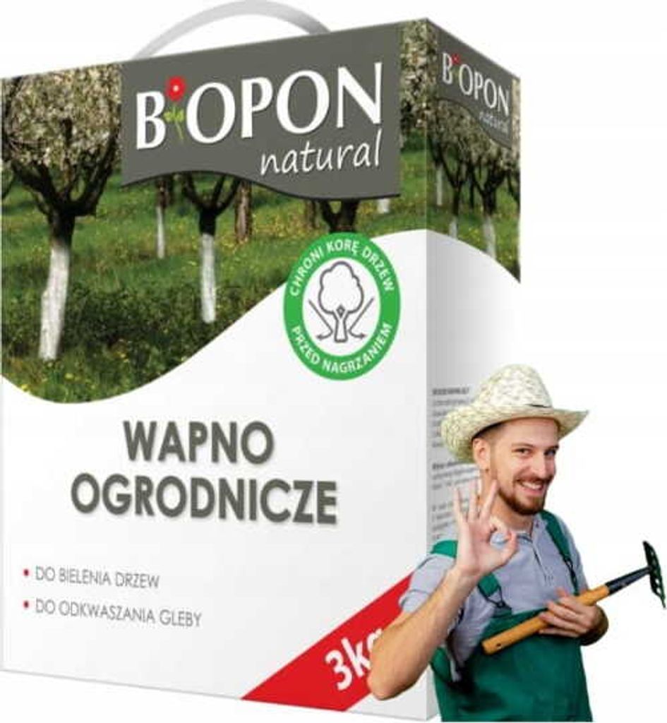 Wapno ogrodnicze do bielenia drzew i odkwaszania gleby Zdjęcie produktu 