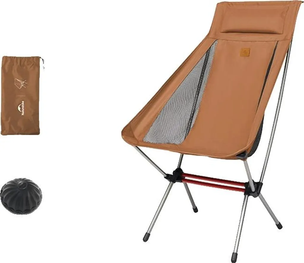 Chaise de camping ultra-légère L02 Jaune : le siège pliant nomade