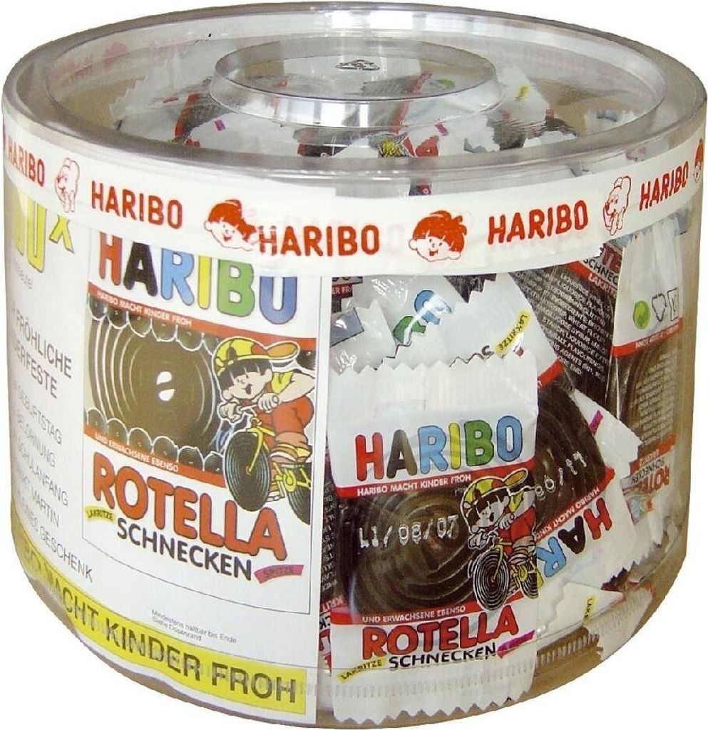 Haribo Lakritz Schnecken im Minibeutel Klassiker Veggie 100 Produktbild 