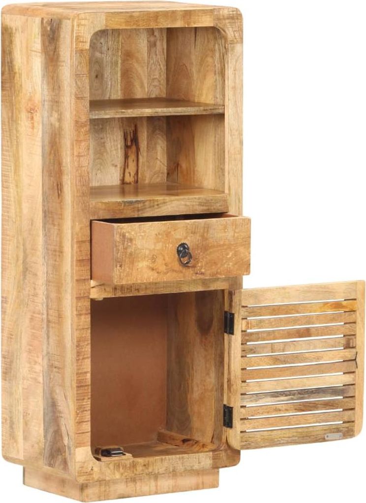 vidaXL Highboard 45x32x110 cm Raues Mangoholz Produktbild 