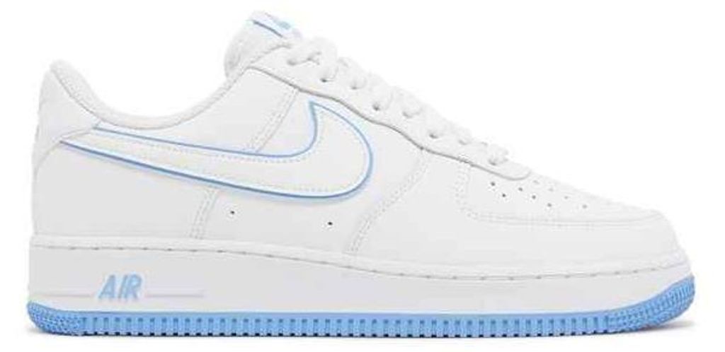 Nike Air Force 1 '07 Low White University Blue Sole - EU: 42